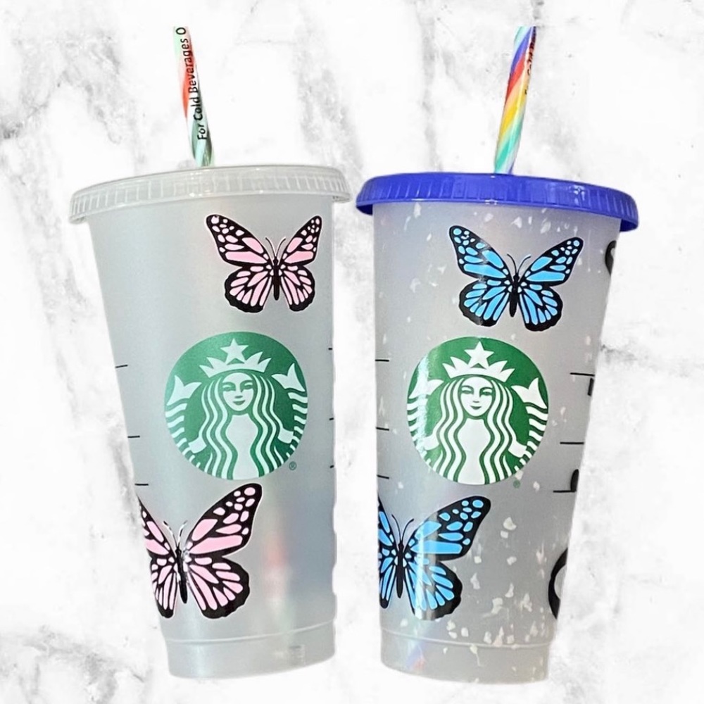 Personalized Starbucks Cup “Butterflies”